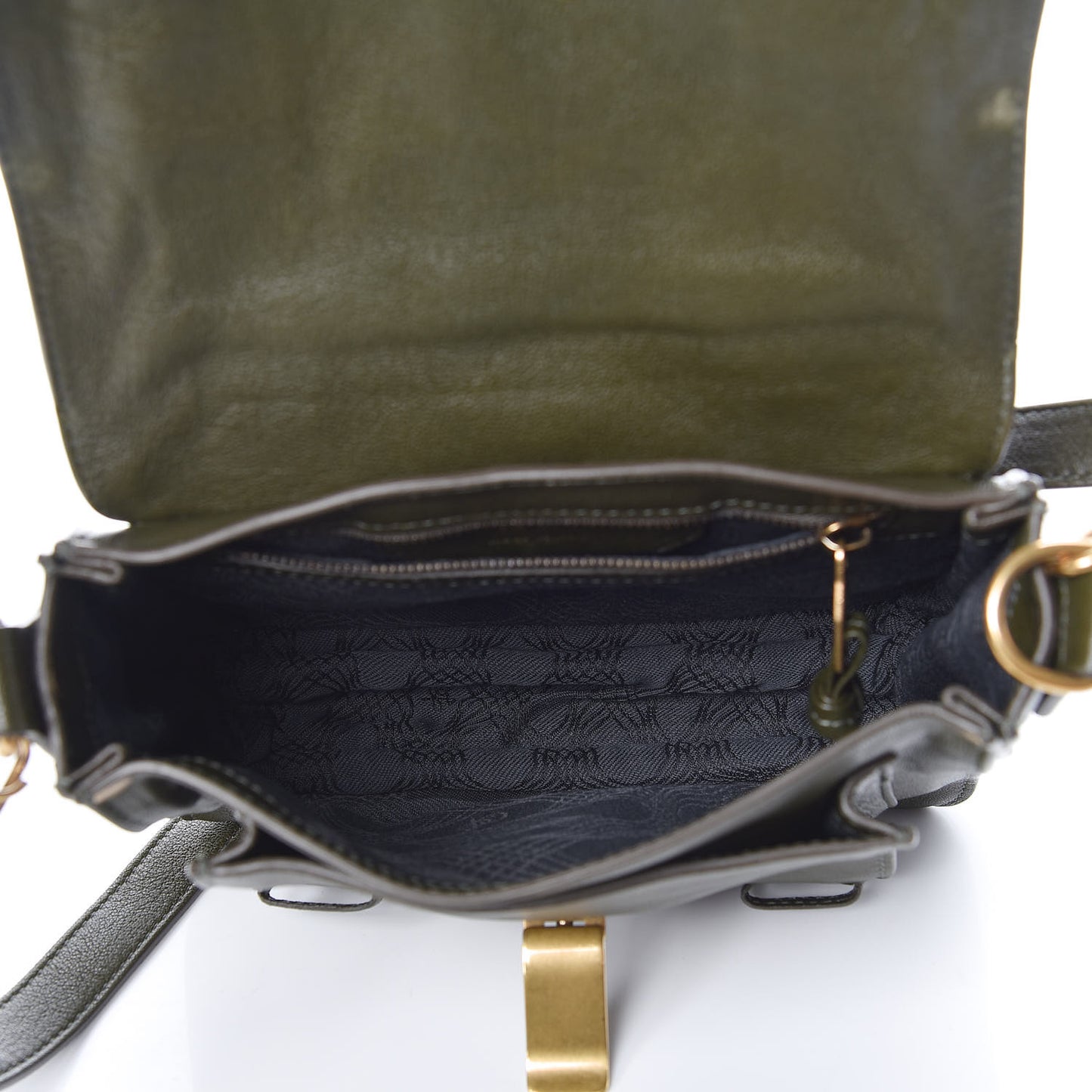 Lambskin PS1 Mini Pouch Messenger Bag Military