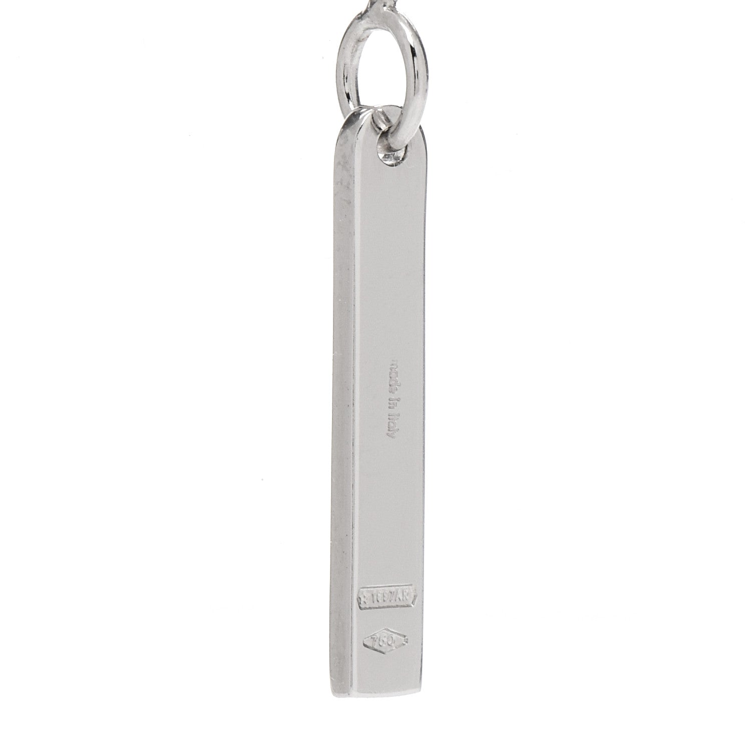 Gucci 18K White Gold 20mm Lariat Necklace 5 of 5