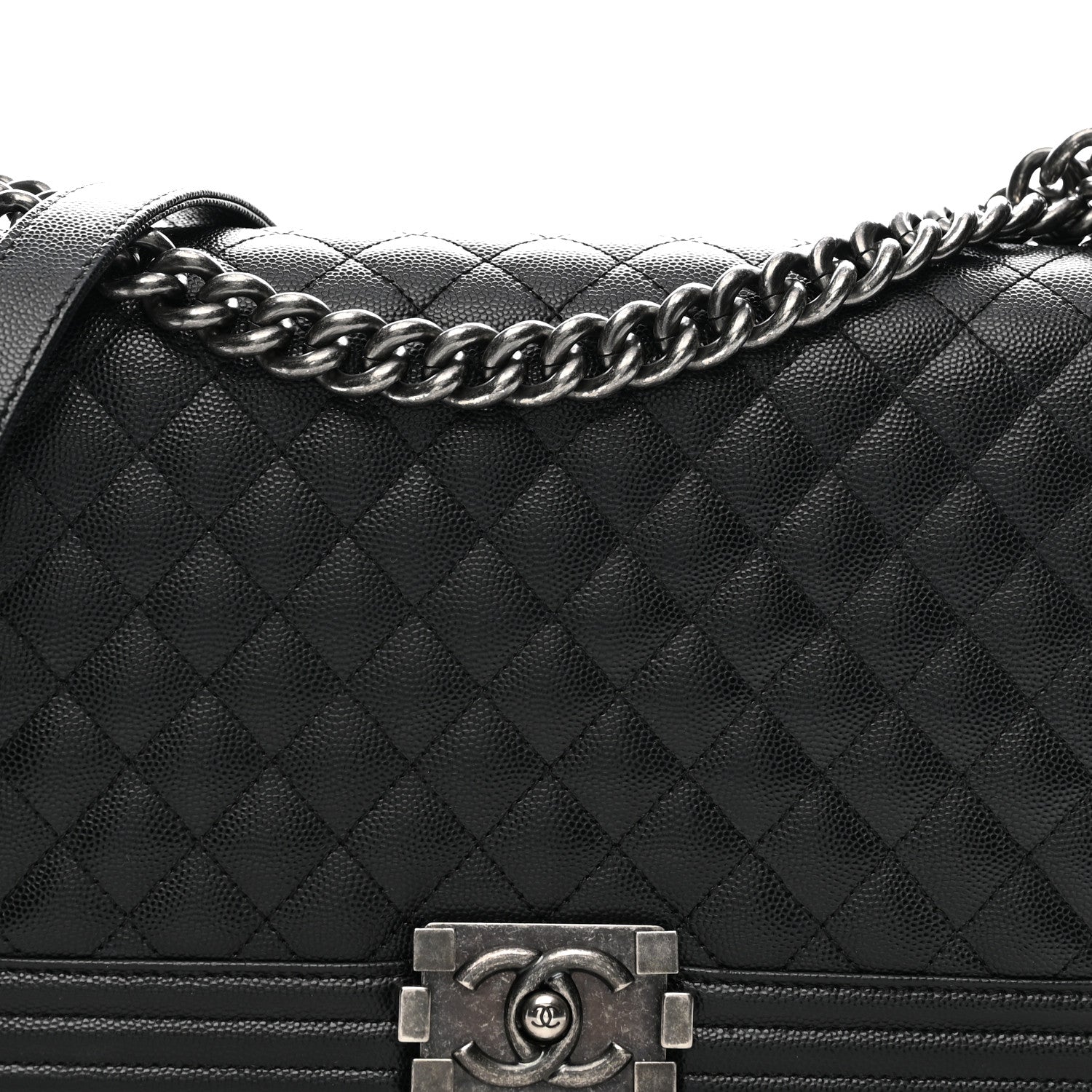 Chanel Caviar Quilted New Medium Boy Flap Black 8 of 12