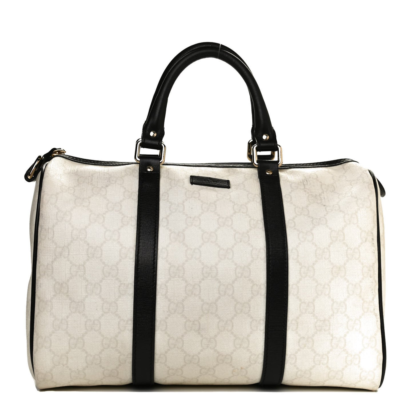 GG Plus Monogram Medium Joy Boston White Black