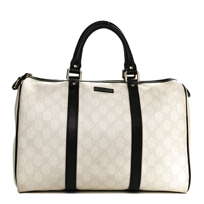 Gucci GG Plus Monogram Medium Joy Boston White Black 1 of 12
