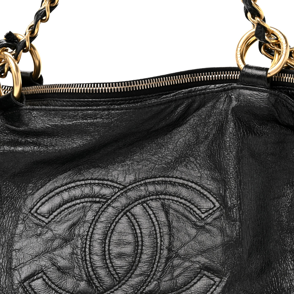 Vinyl Medium Rock and Chain Bowler Black