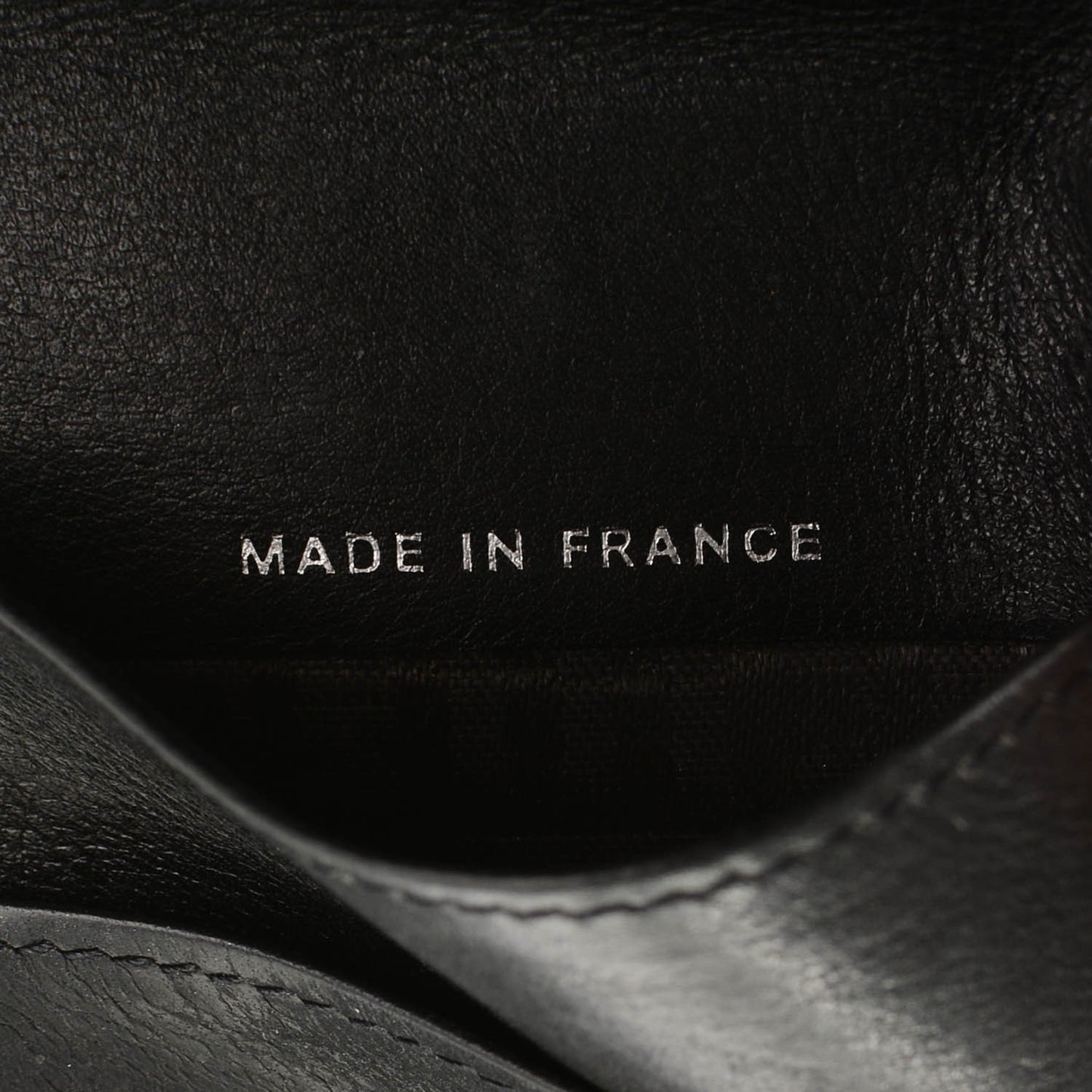 Patent Goatskin Compact CC French Wallet Black