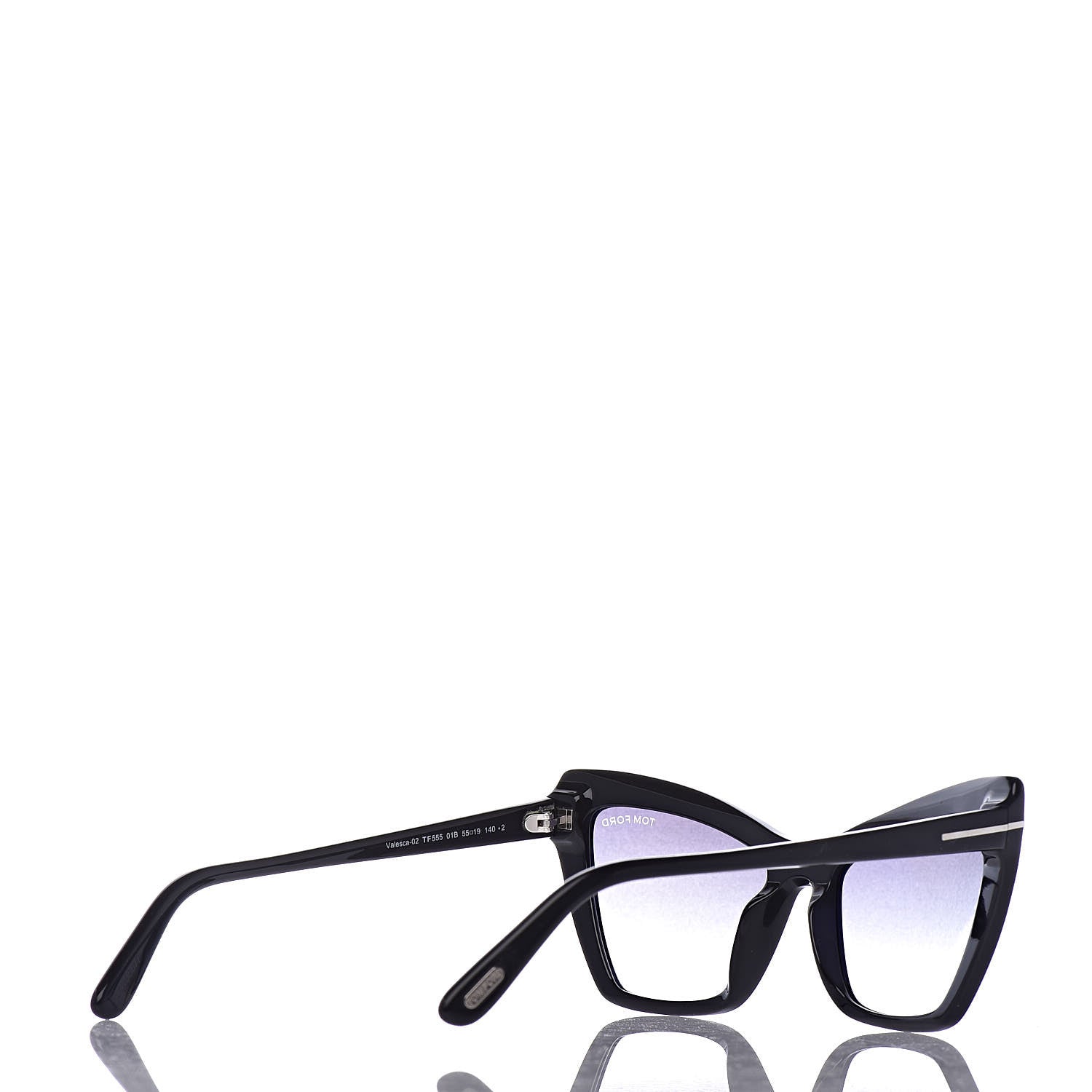 Tom Ford Valesca Cat Eye Sunglasses TF555 Black 4 of 6