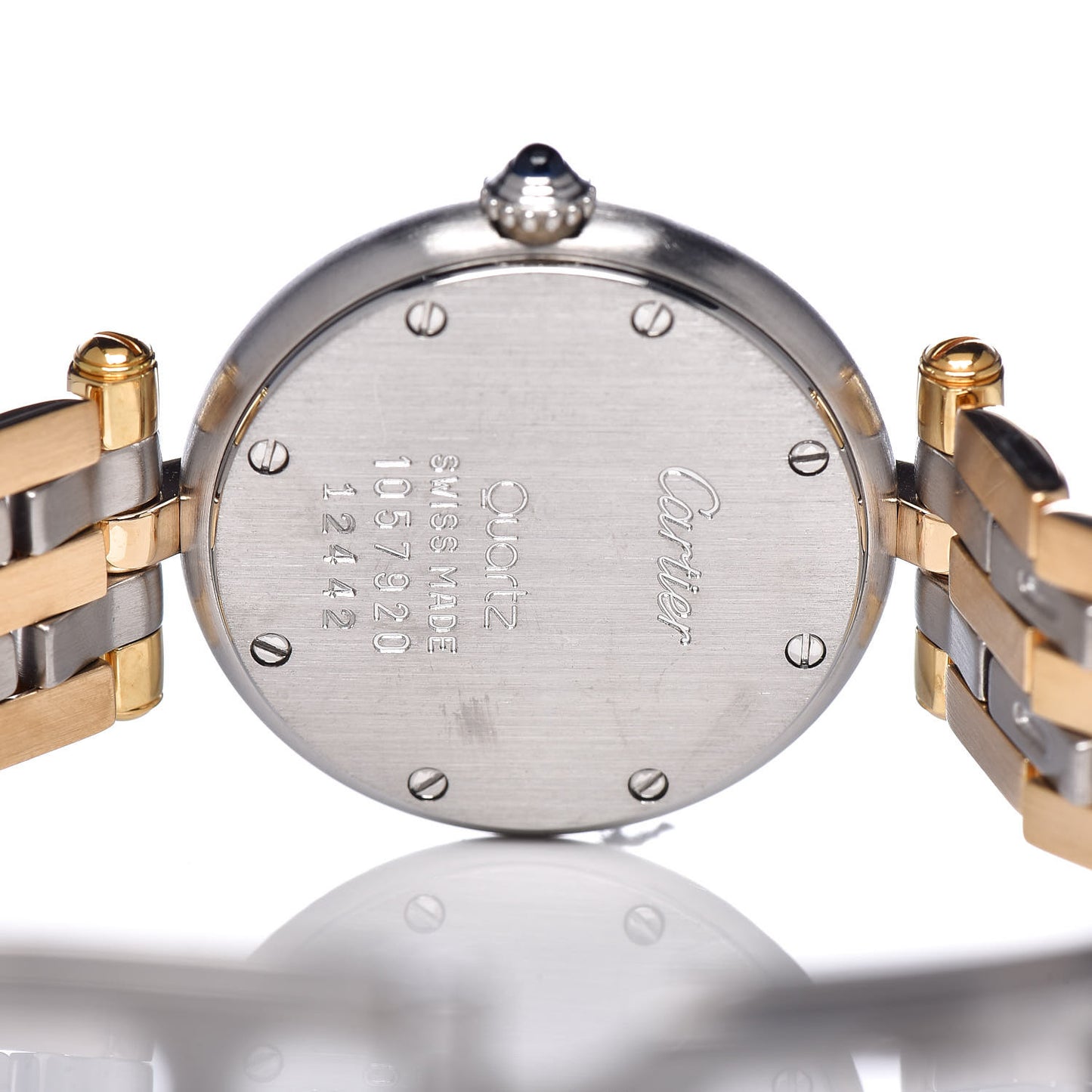Stainless Steel 18K Yellow Gold 24mm Panthere Vendome Quartz Watch