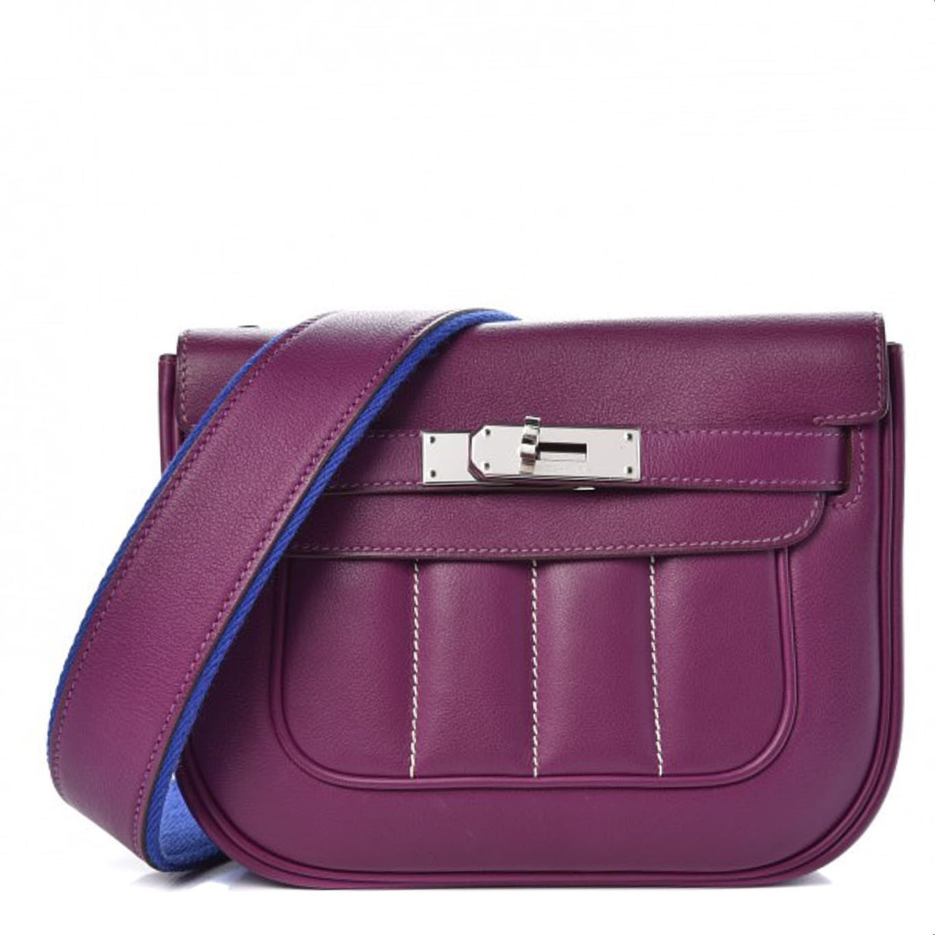 Veau Swift Mini Sac Berline Anemone Bleu Electrique