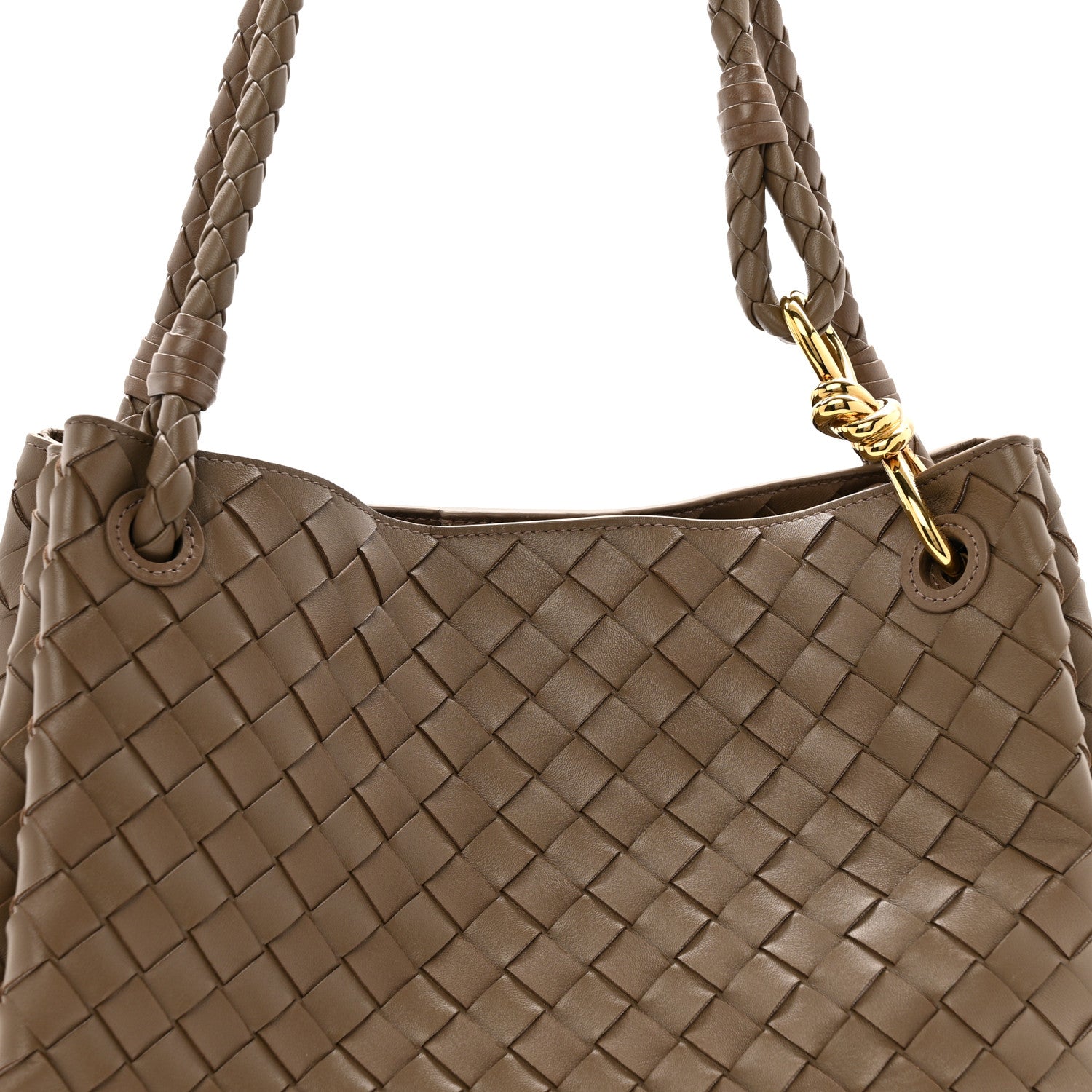 Bottega Veneta Nappa Intrecciato Large Andiamo Parachute Shoulder Bag Pinecone 7 of 12