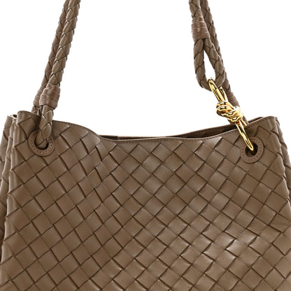 Bottega Veneta Nappa Intrecciato Large Andiamo Parachute Shoulder Bag Pinecone 7 of 12