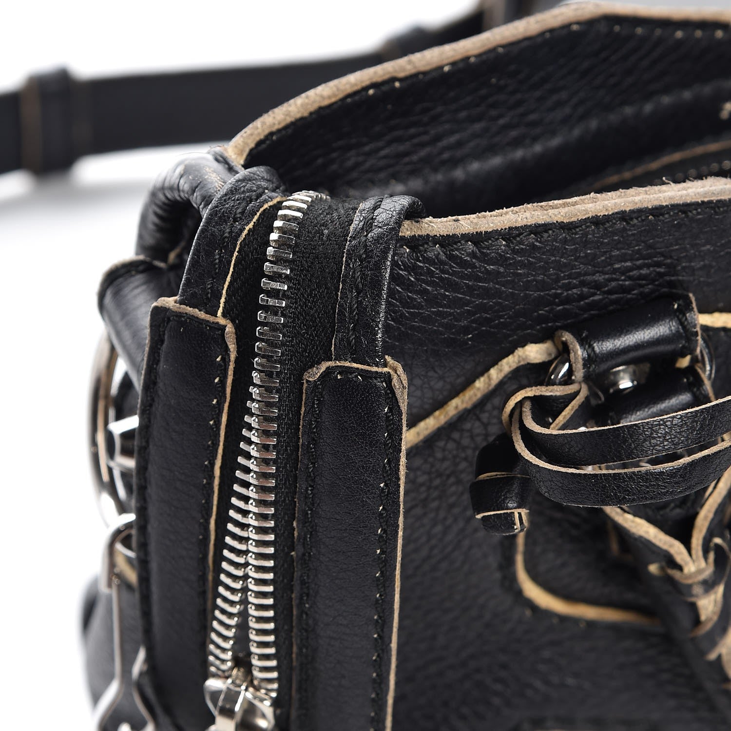 Balenciaga Supple Grained Calfskin Classic Silver Hardware Highlight Mini City Black 12 of 18