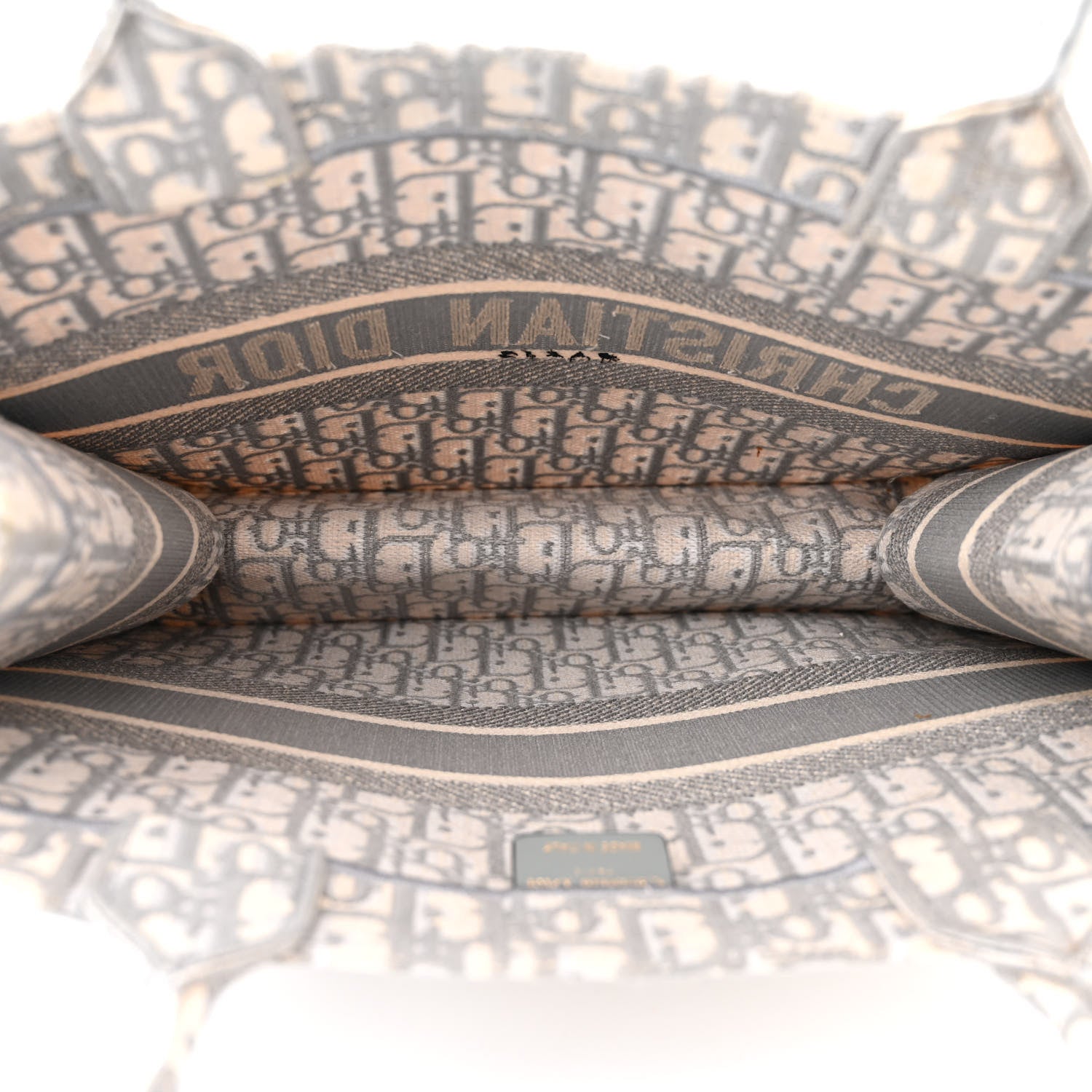 Christian Dior Oblique Medium Book Tote Grey 5 of 12