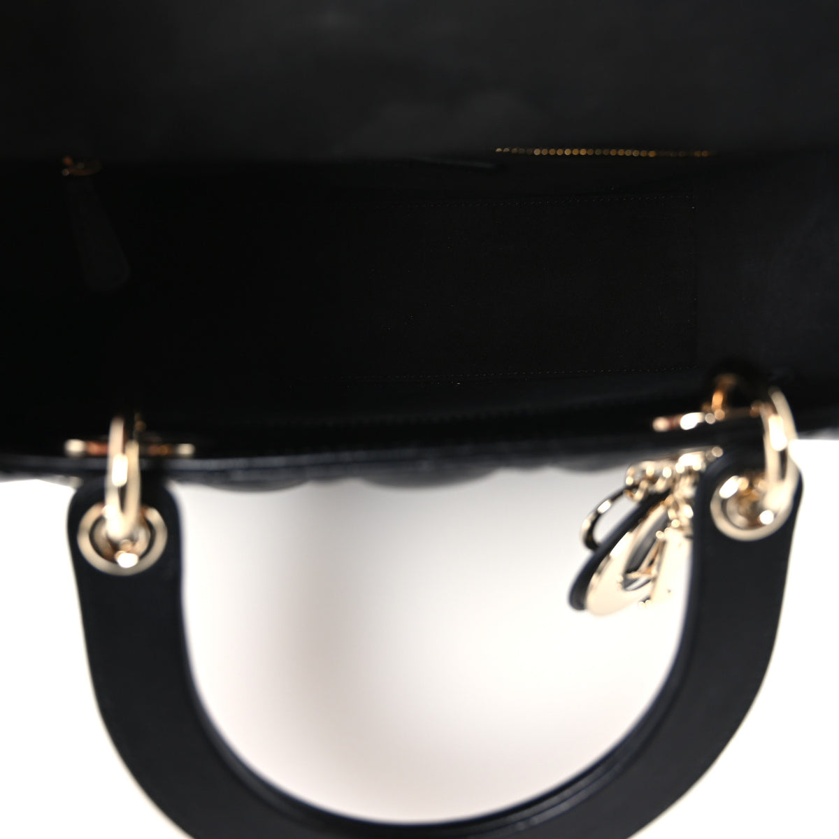 Lambskin Cannage Medium Lady Dior Black