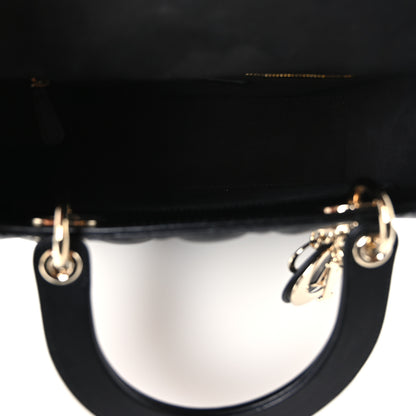 Christian Dior Lambskin Cannage Medium Lady Dior Black 5 of 11