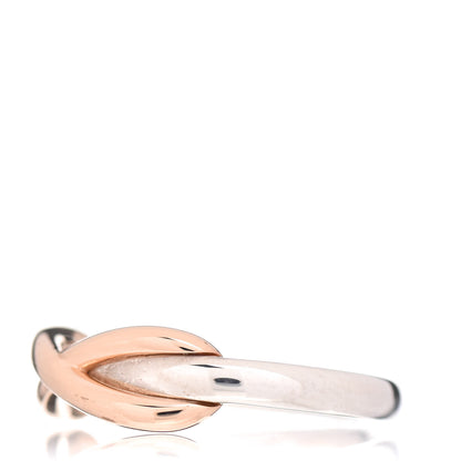Tiffany Sterling Silver 18K Rose Gold Infinity Ring 50 5.25 3 of 5