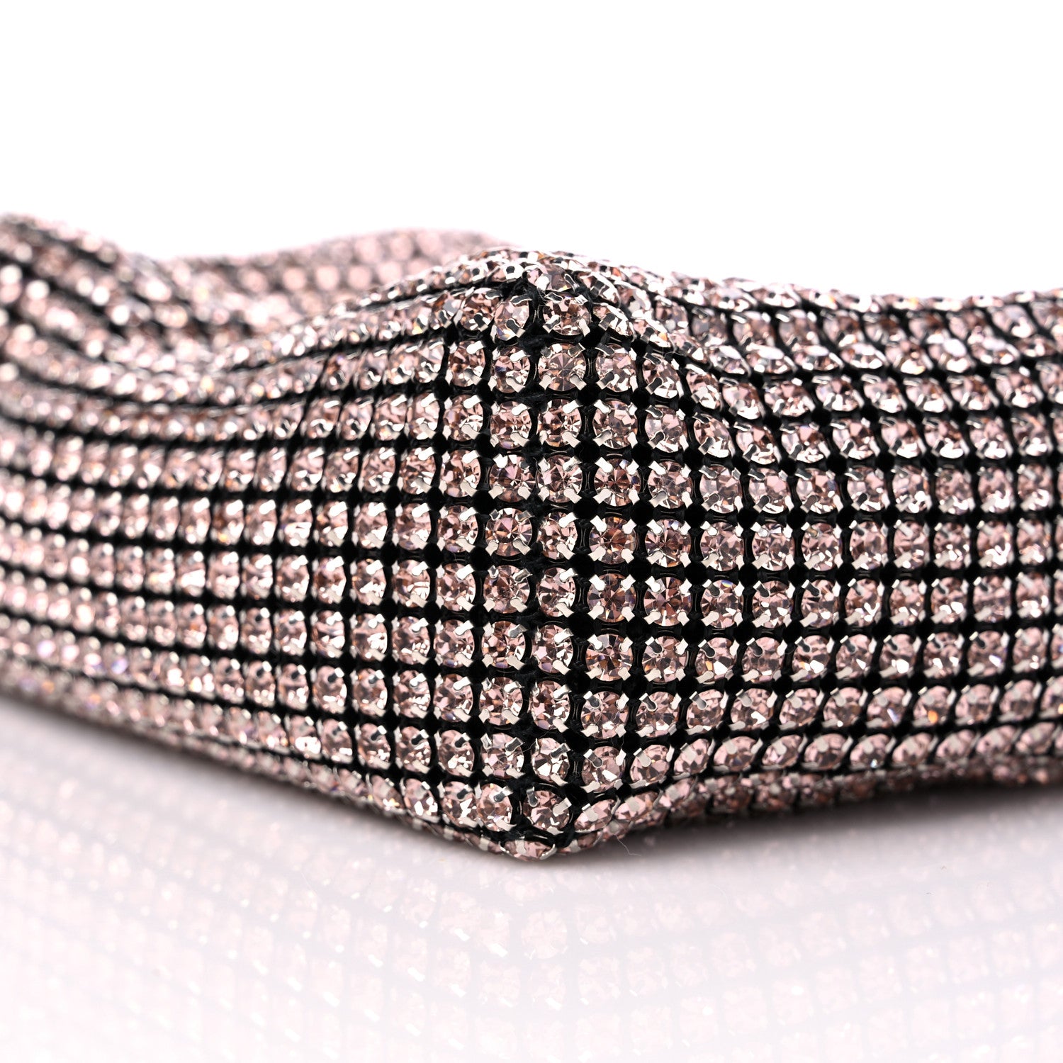 Alexander Wang Mesh Crystal Rhinestone Mini Heiress Pouch Pink 8 of 10