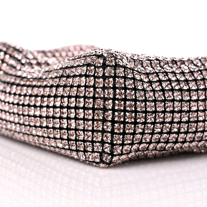 Alexander Wang Mesh Crystal Rhinestone Mini Heiress Pouch Pink 8 of 10