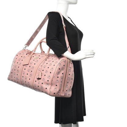 MCM Visetos Large Traveler Weekender Bag Light Pink 2 of 19
