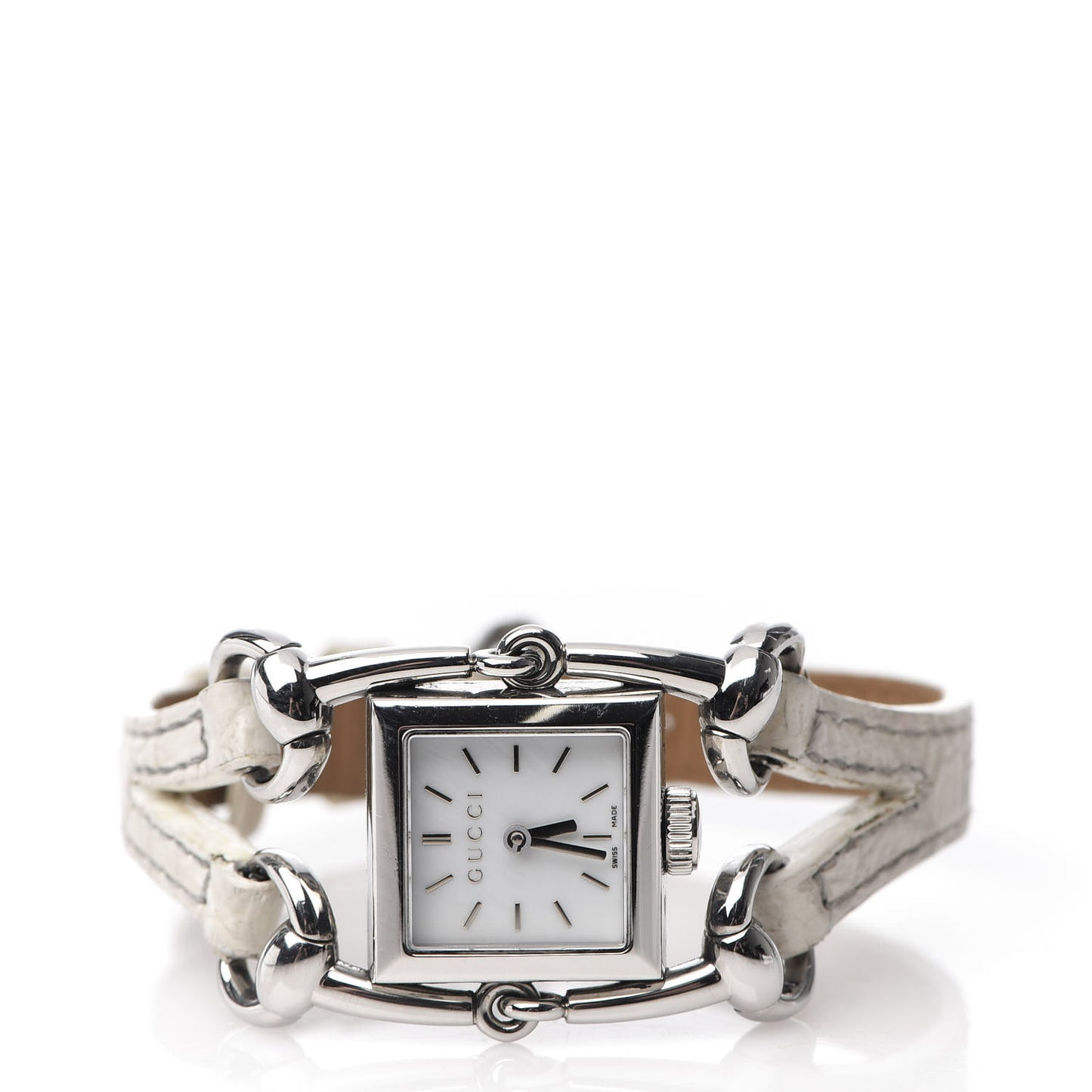 Stainless Steel Alligator Mother of Pearl 20mm Signoria Quartz Watch