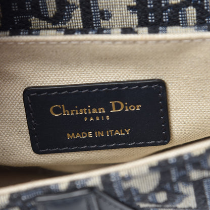 Christian Dior Oblique Mini Saddle Bag Blue 6 of 19