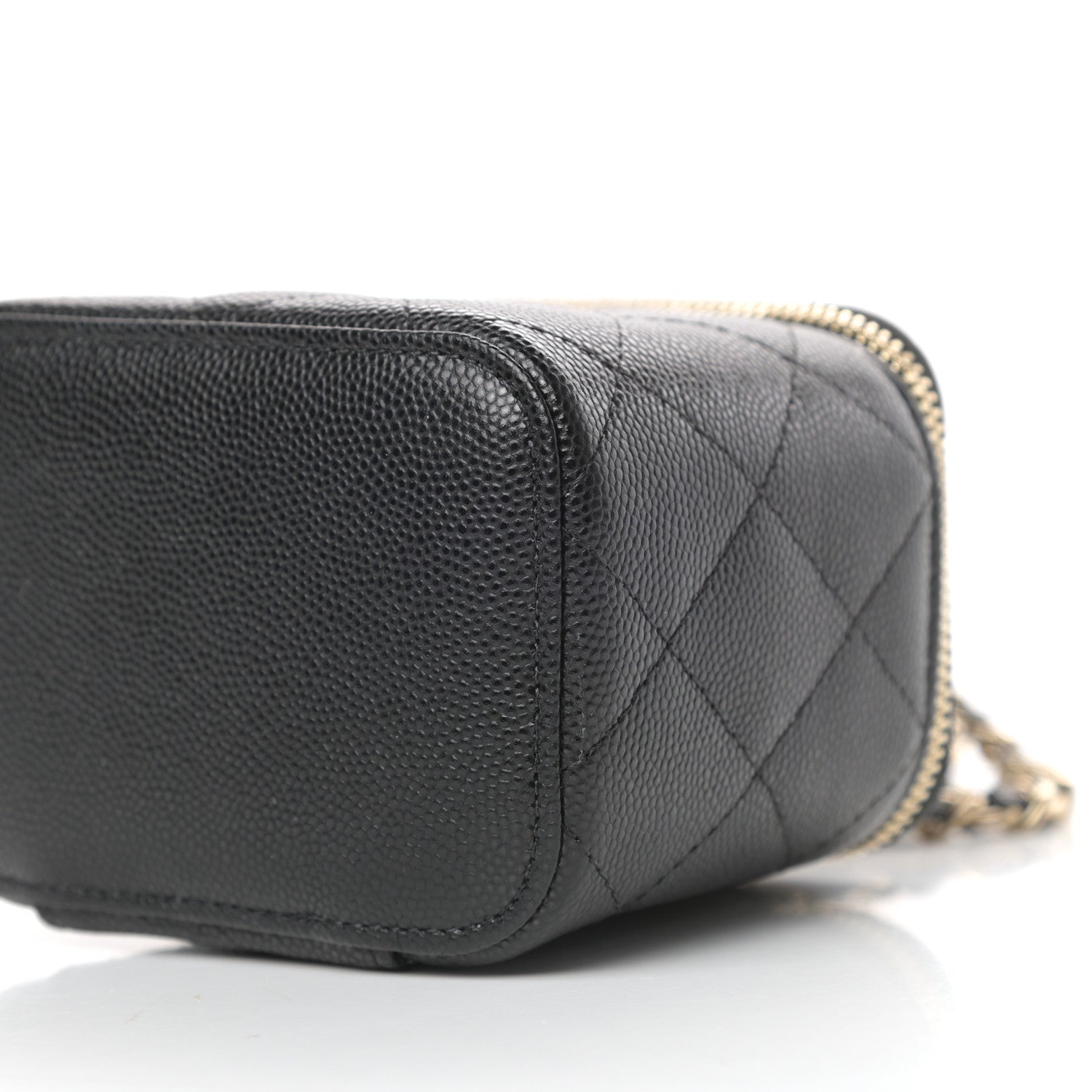 Chanel Caviar Quilted Mini Vanity Case With Chain Black 9 of 11