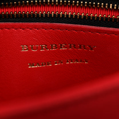 Burberry Patent 1983 Knight Check Link Shoulder Bag Bright Red 6 of 11