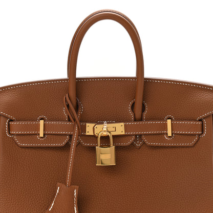 Hermes Togo Birkin 25 Gold 8 of 11