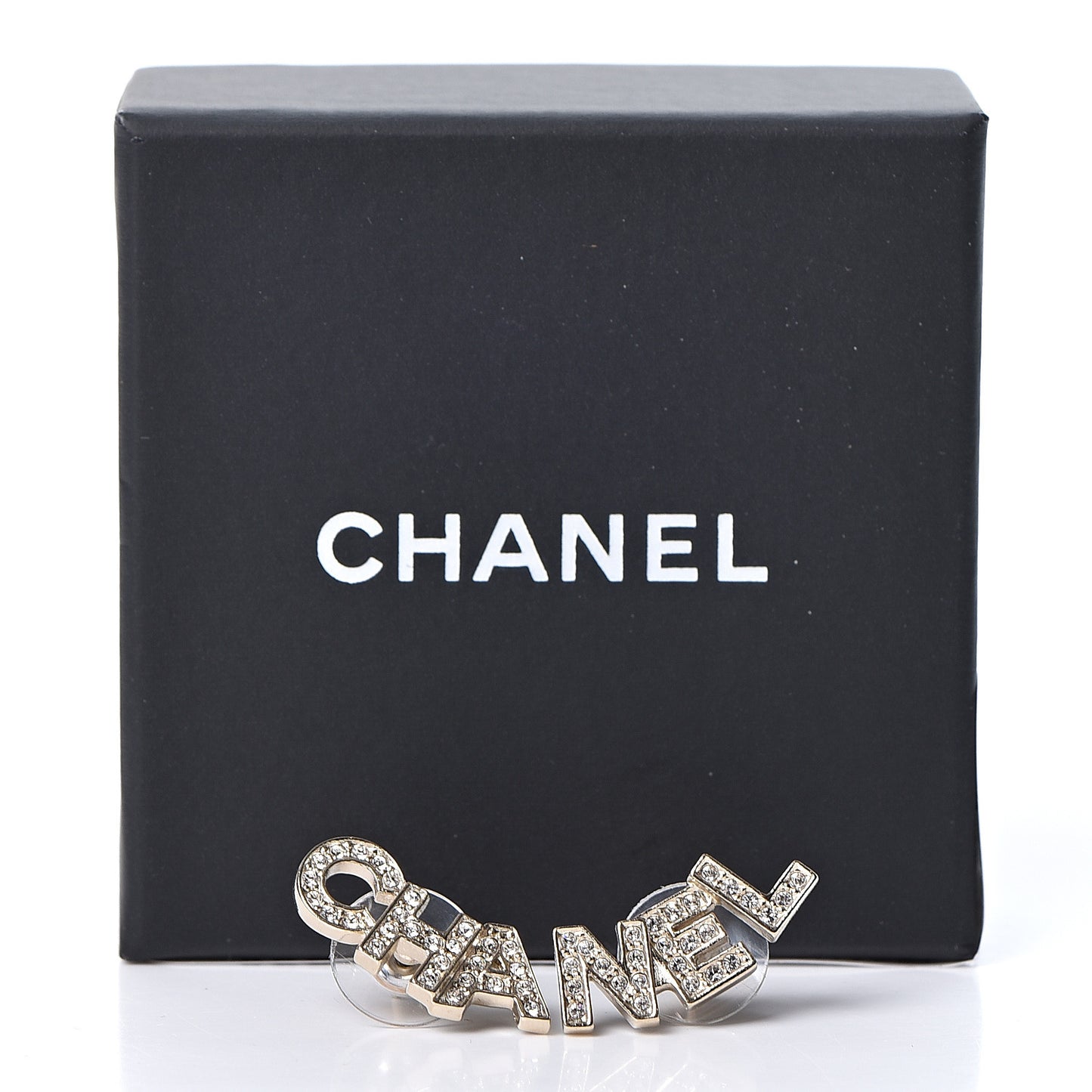 Crystal Pearl Signature Stud Earrings Gold