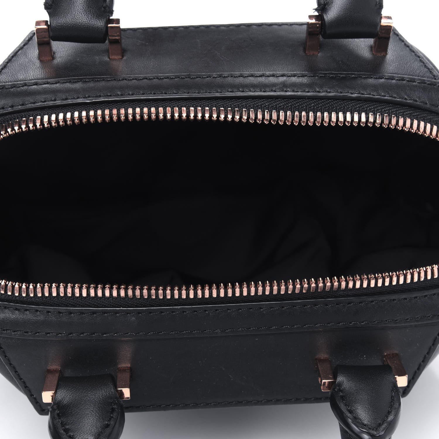 Alexander Wang Pebbled Calfskin Mini Emile Black Rose Gold Hardware 4 of 4