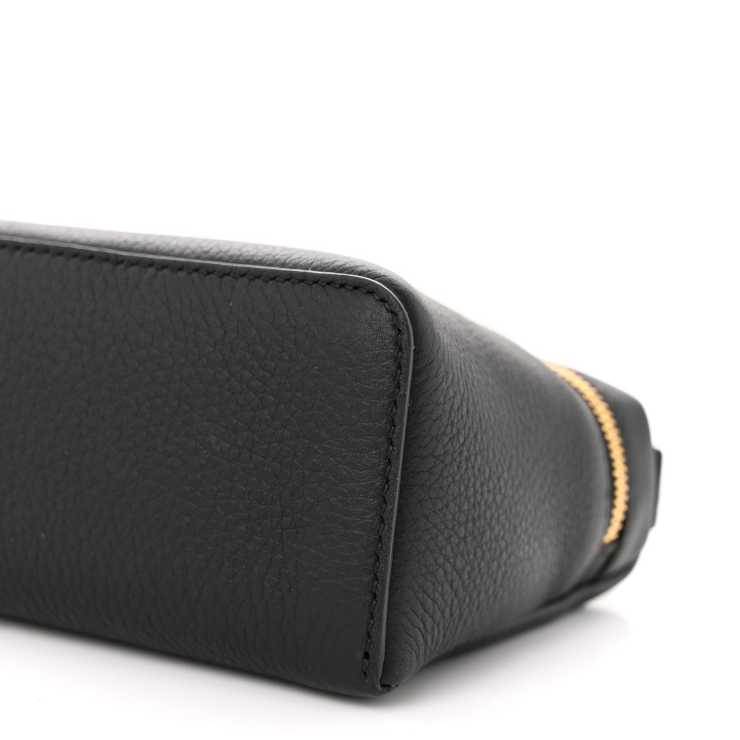 Loro Piana Grained Calfskin L19 Extra Pocket Pouch Black 1410198
