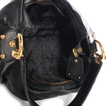 Gucci Leather Medium Jockey Hobo Black 5 of 7
