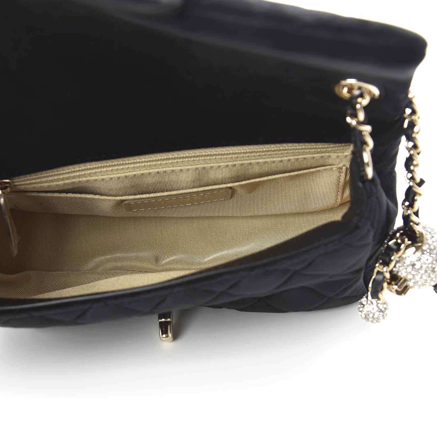 Chanel Velvet Quilted Mini Rectangular Pearl Crush Flap Black 5 of 10