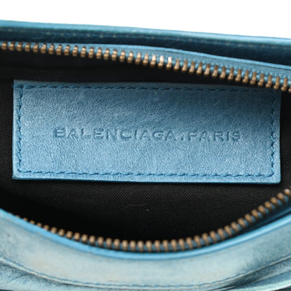 Balenciaga Chevre Porte Toilette Makeup Clutch Cyclade 6 of 12