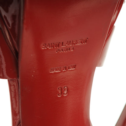 Saint Laurent Patent Tribute 105 Platform Sandals 39 Red 7 of 7