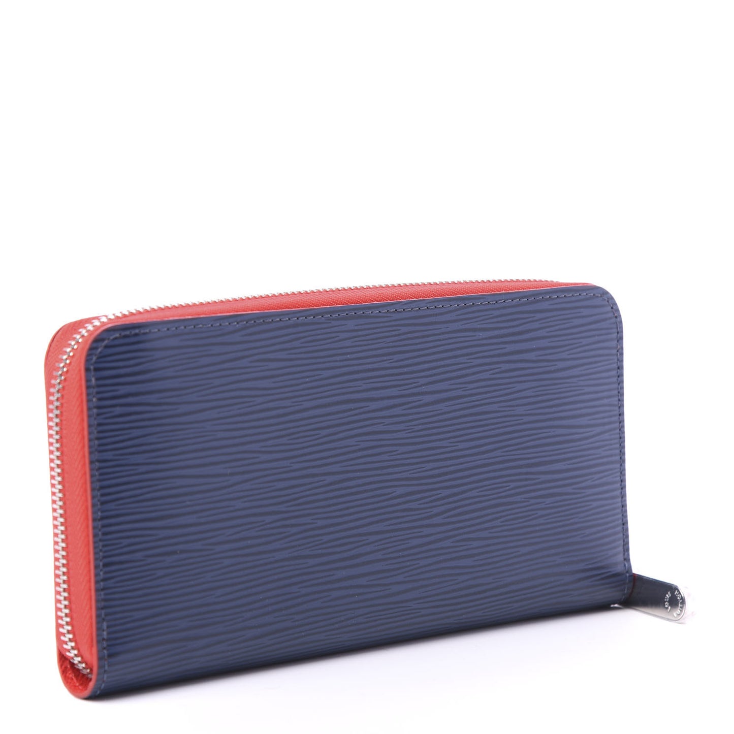 Epi Zippy Wallet Cobalt Coquelicot