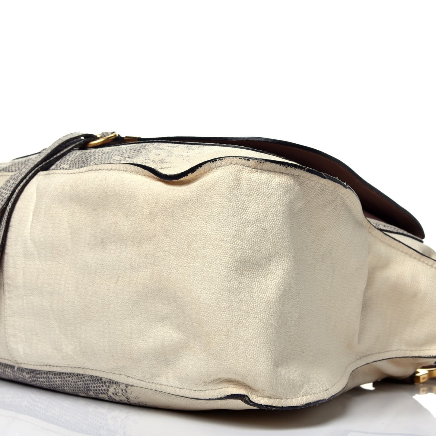 Calfskin Lizard Embossed Large Marcie Satchel