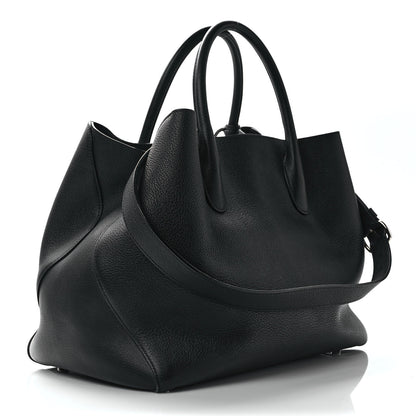 Christian Dior Supple Grained Calfskin Large Open Bar Tote Black 3 of 11
