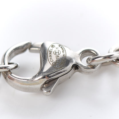 Chanel Crystal Pearl CC Bracelet Silver 4 of 5