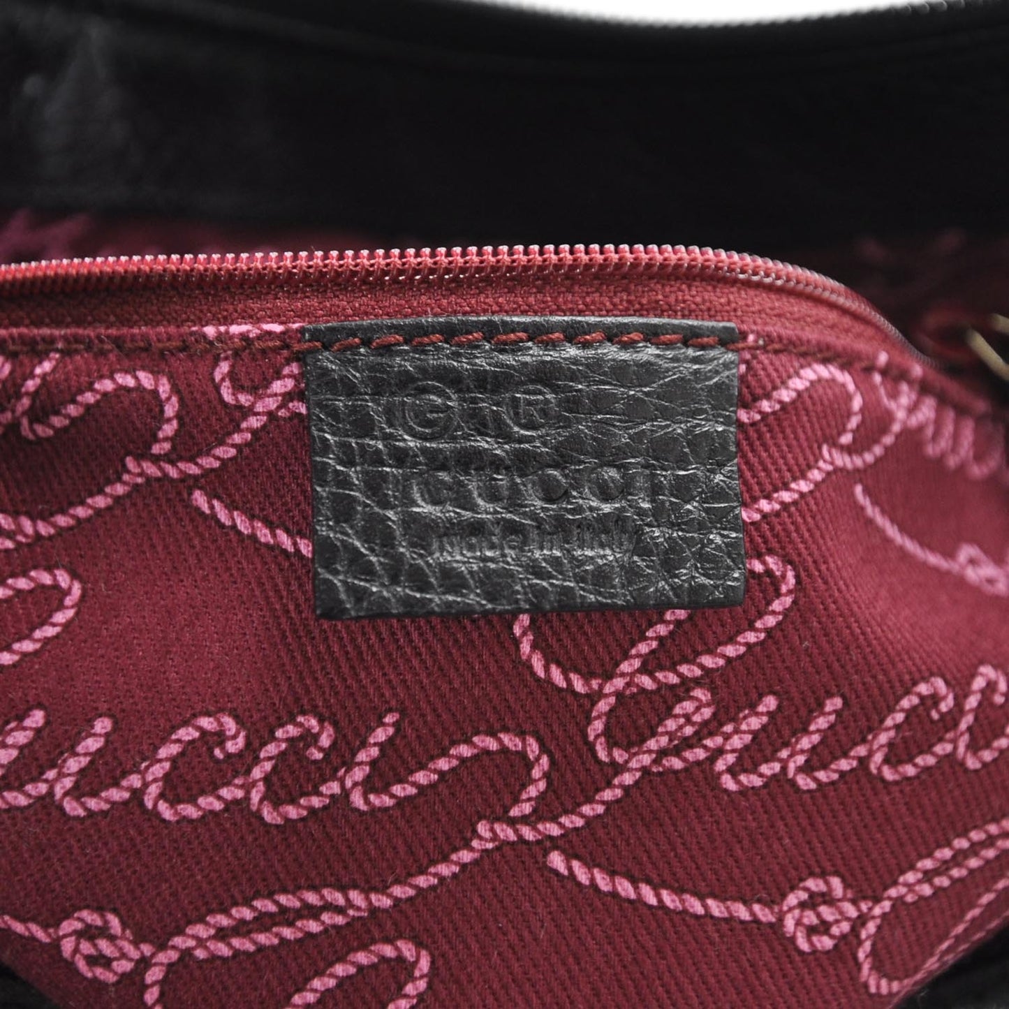 Nylon Monogram Half Moon Hobo Black