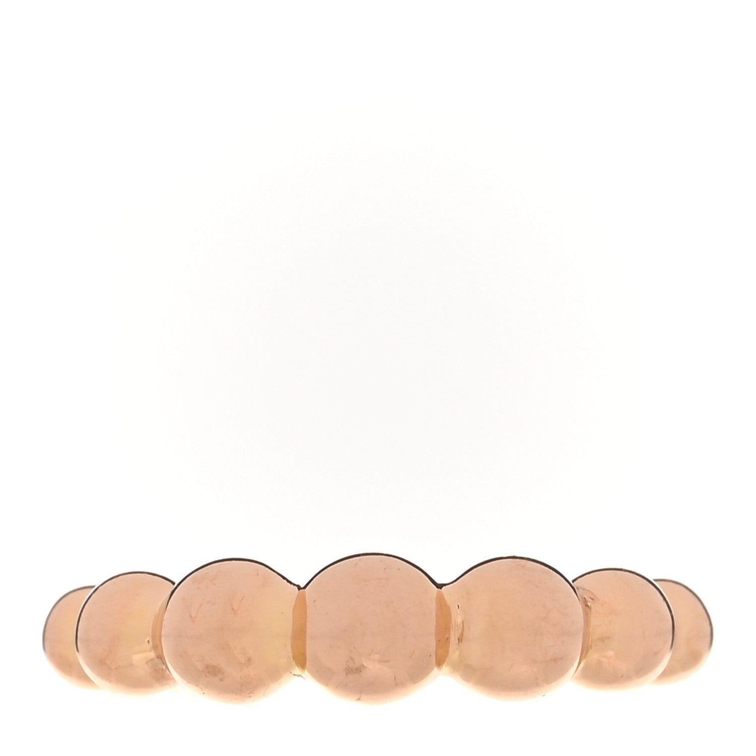Van Cleef & Arpels 18K Rose Gold Perlee Pearls of Gold Variation Ring 53 6.5 1 of 5