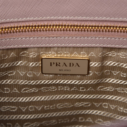 Prada Saffiano Small Galleria Double Zip Tote Cammeo 7 of 9