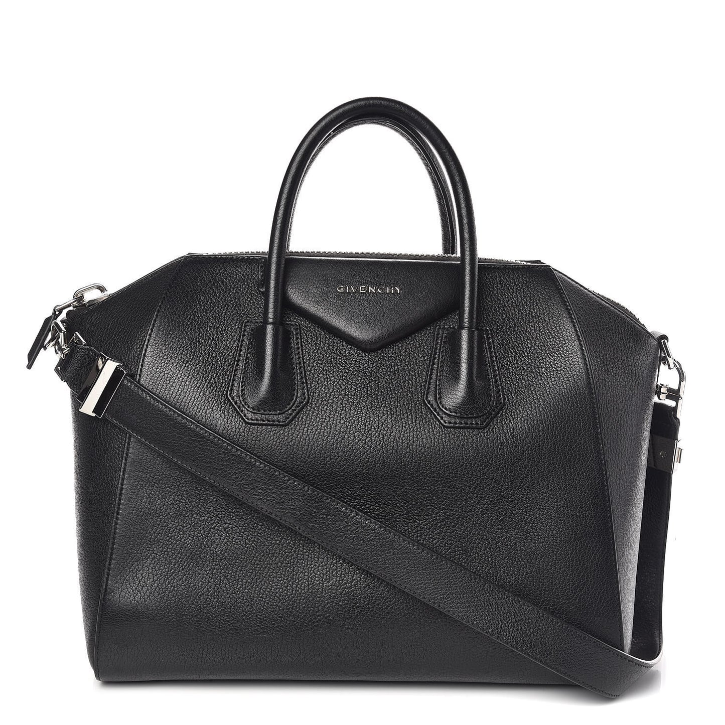 Sugar Goatskin Medium Antigona Black