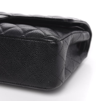 Chanel Caviar Quilted Medium Double Flap Black 11 of 16