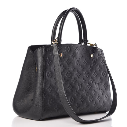 Louis Vuitton Empreinte Montaigne MM Black 4 of 16