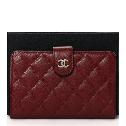 Chanel Caviar Quilted Zipped Pocket Wallet Red 10 of 10
