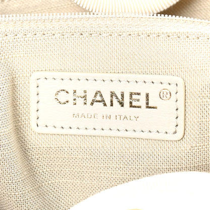 Chanel Mixed Fibers Small Deauville Tote White 7 of 11