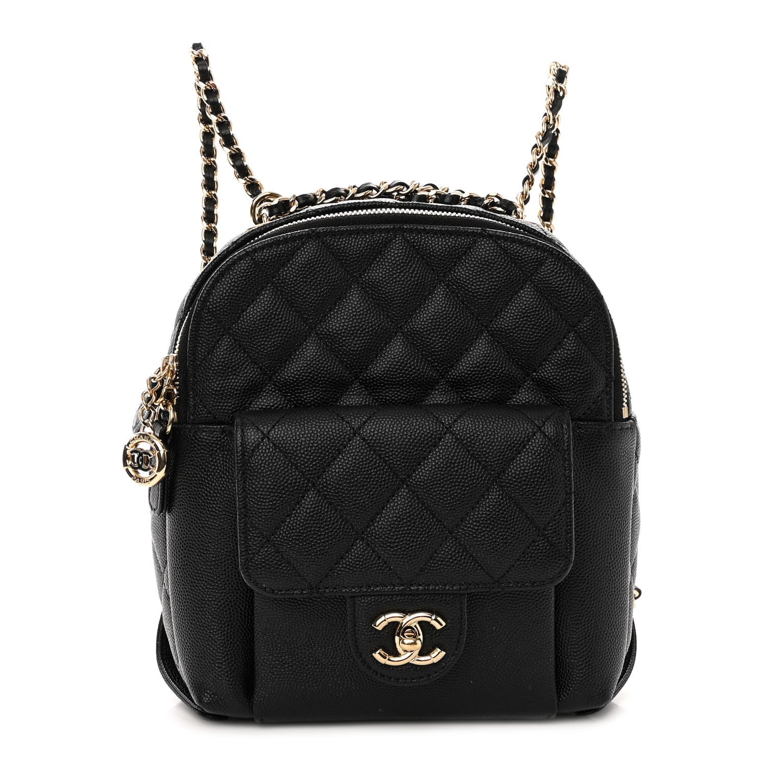 Chanel Caviar Quilted Small CC Day Backpack Black 1 of 10