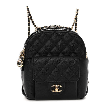 Chanel Caviar Quilted Small CC Day Backpack Black 1 of 10