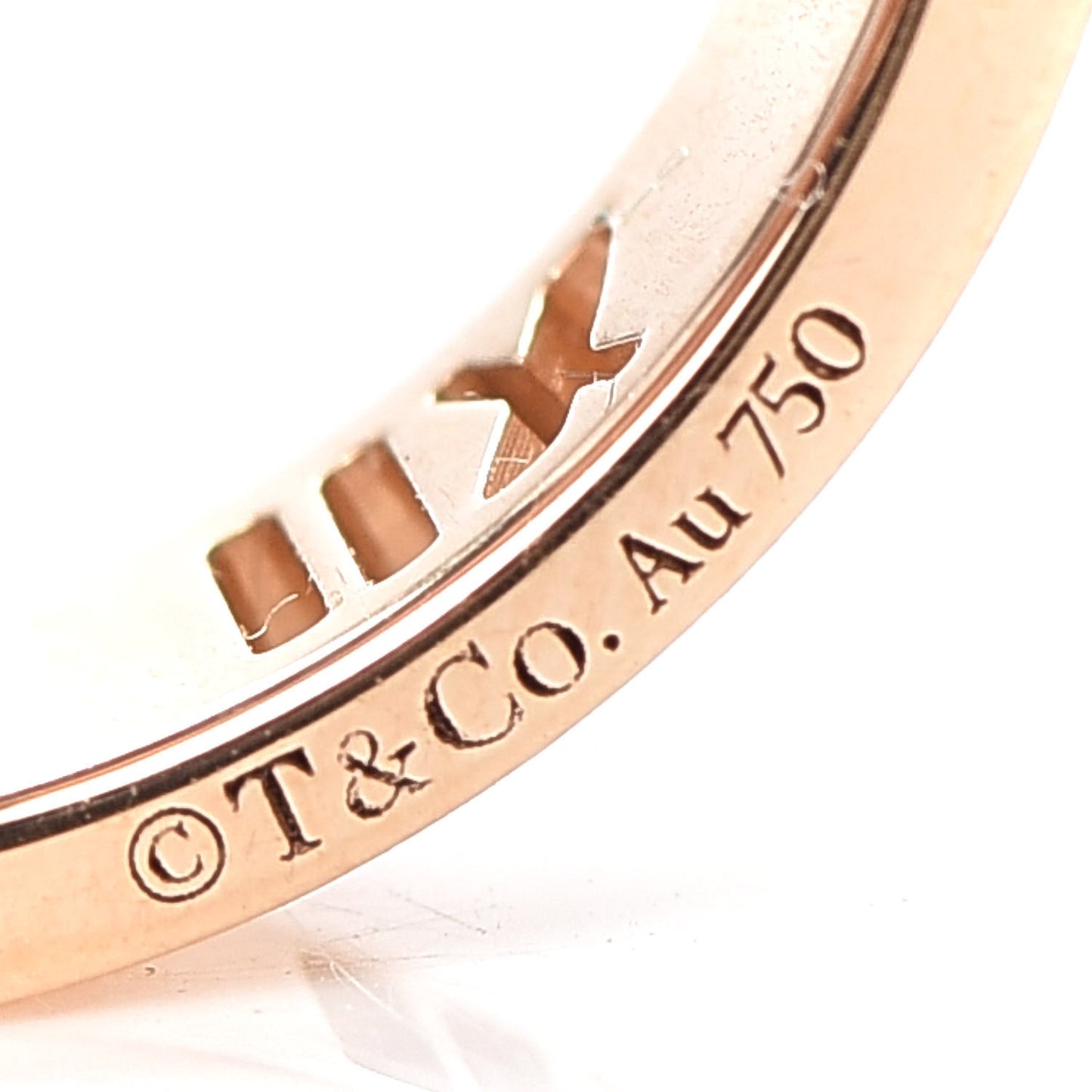 18K Rose Gold Diamond Wide Atlas Pierced Ring 57 8