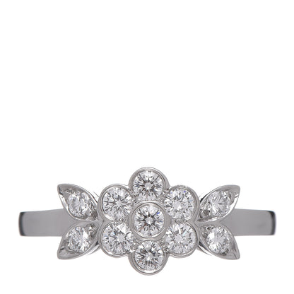 Tiffany Platinum Diamond Blossom Flower Ring 48 4.5 1 of 6