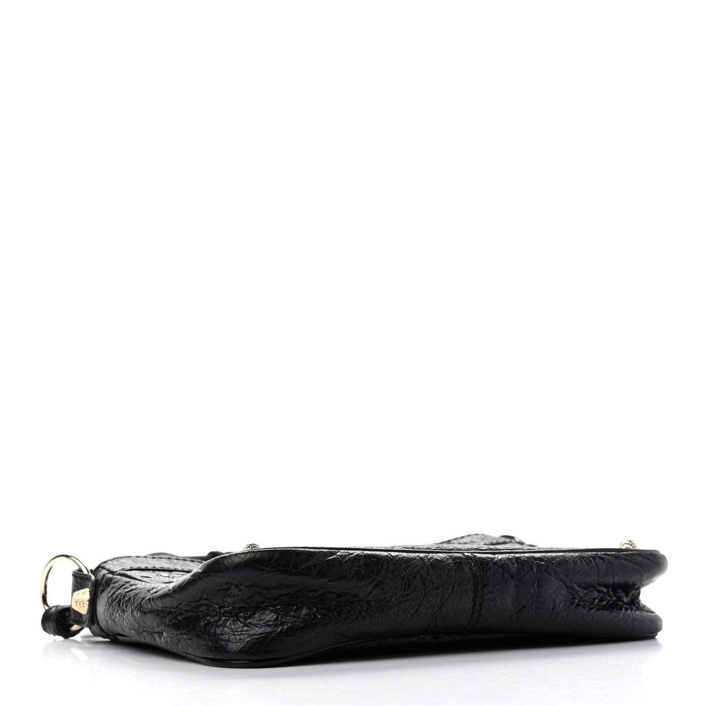 Agneau Giant 12 Gold Hardware Hip Black