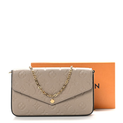 Louis Vuitton Empreinte Pochette Felicie Chain Wallet Tourterelle 11 of 11